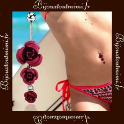 Piercing Pendant Triple Rose - 2 coloris